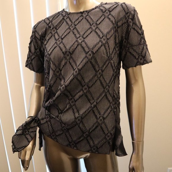 Crosby Derek Lam Short Sleeve Top Cotton/Poly New Tags $295 - Picture 2 of 9